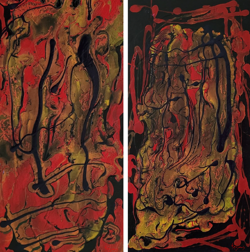 Love & Love - Diptyque - 30 x 60 cm