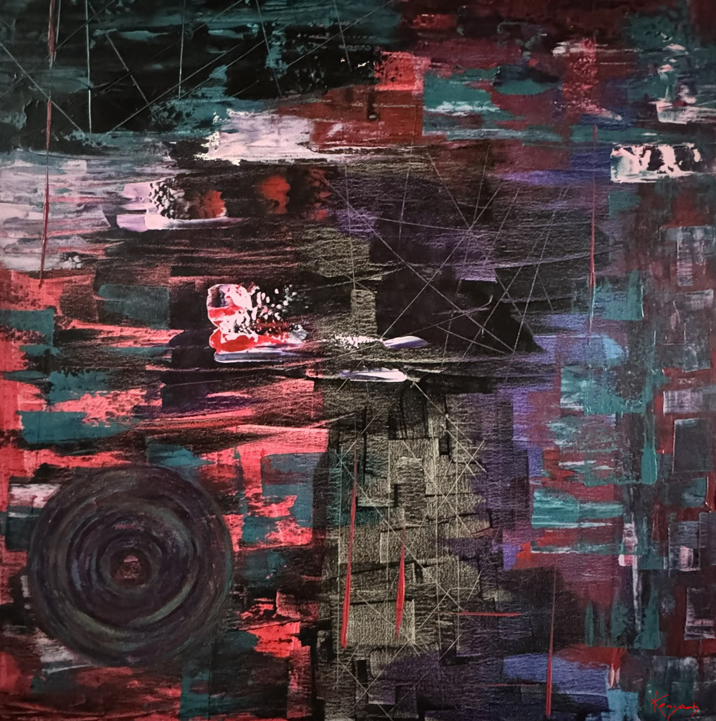 Mirage - 70 x 70 cm - Acrylique