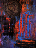 Métamorphose Tableau original 70 x 90 cm