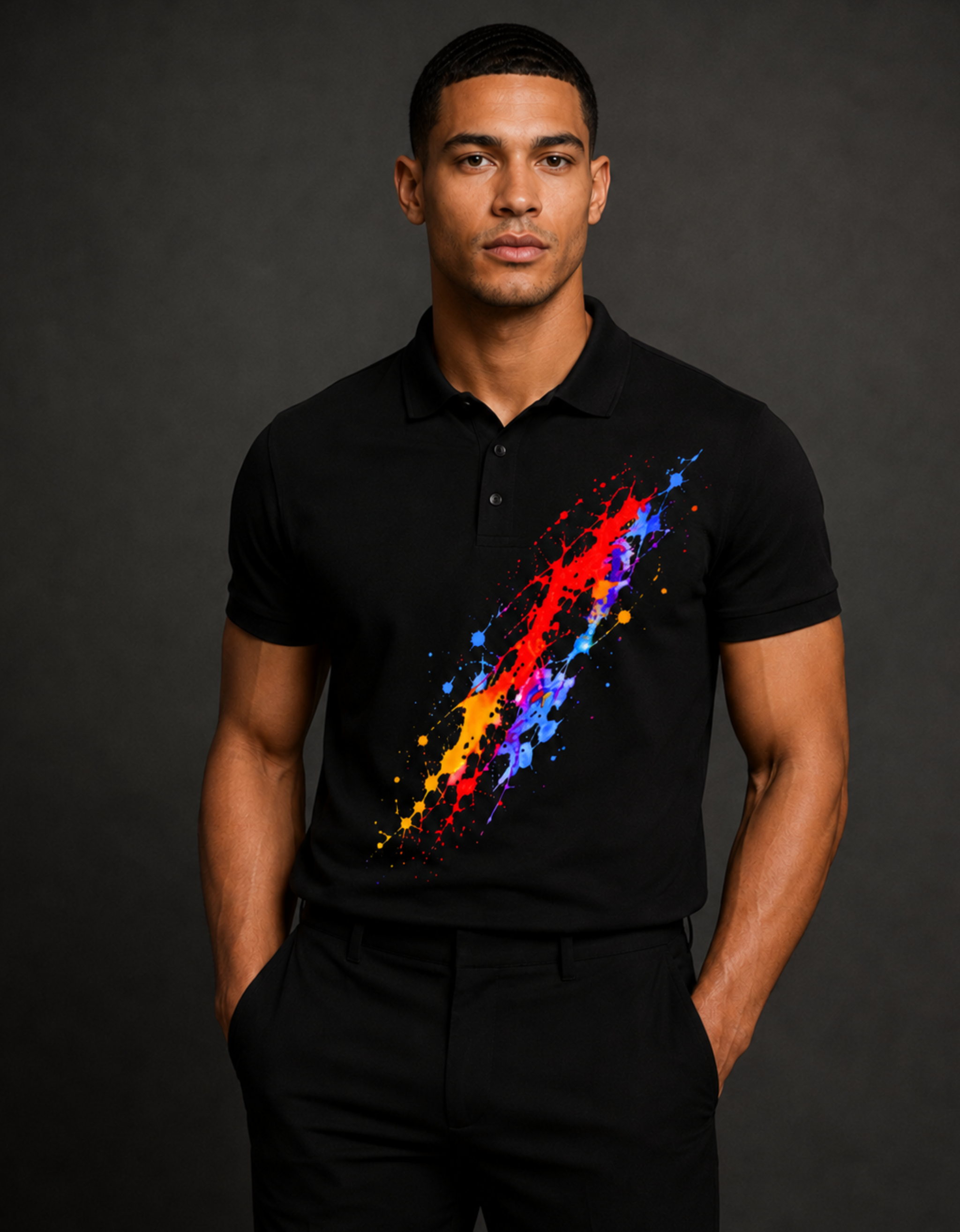 Vibrasyon - Diagonale - Polo homme