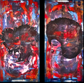 Elle & Elle - Diptyque - 50 x 100 cm - Collector