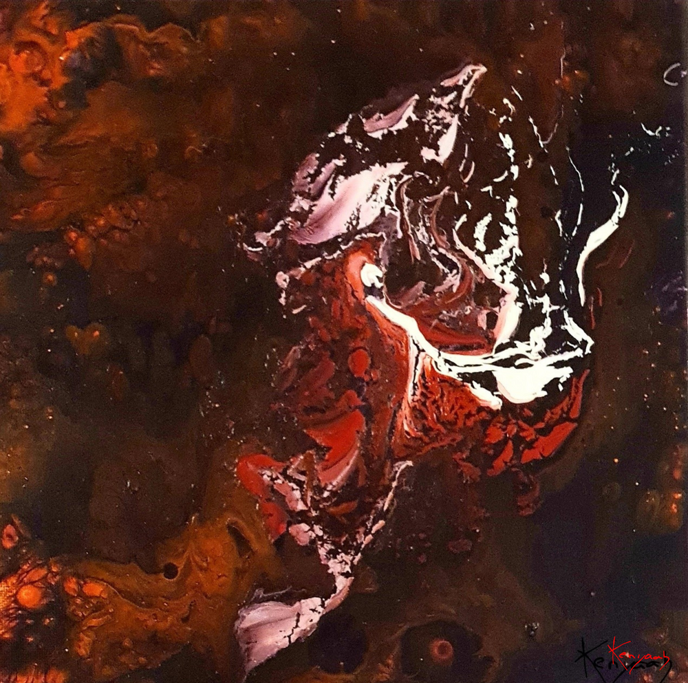 Le Dragon-Tigre - 20 x 20 cm