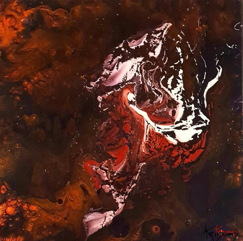 Le Dragon-Tigre - 20 x 20 cm